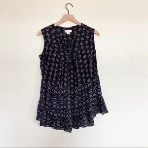Style & Co Dainty Floral Sleeveless Blouse Size 1X